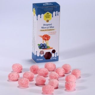 Dropsuri cu miere si afine (44g)