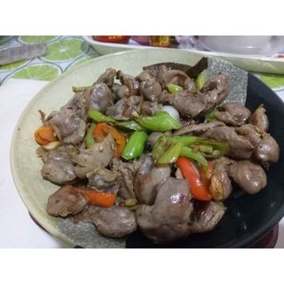 Stir Fried Gizzards