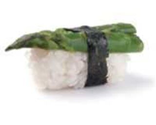 Gluten free - asupara nigiri - 2 pezzi - asparago - piatto vegano
