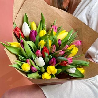 Букет із 35 тюльпанів мікс
