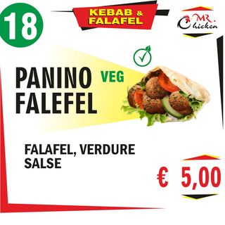 Panino falefel vegeteriano