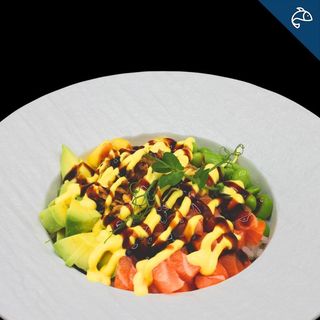 Pokè mizu salmon style