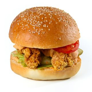 Бургер с курицей (ОСТРЫЙ)