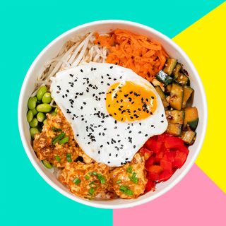 Kimchi-Mayoo Chicken Bibimbap