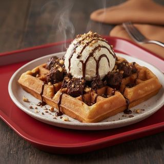 Chocolate Brownie Waffle