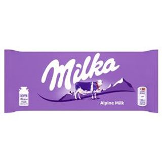 Czekolada mleczna Milka . 0.1кг