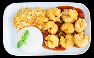 Krewetki w cieście seczuan na ostro