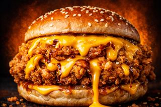 Honey Chicken - Pollo fritto, cheddar, salsa honey