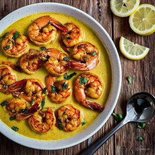 Coconut Turmeric Prawns