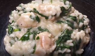 Ризото с пиле и спанак с ориз Арборио (300г)