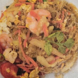 Pad woon sen mix pollo e gamberetti