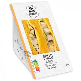 Sandwich Pollo Al Curry Carrefour Bon Appetit 200 Gr.