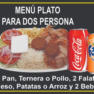 Menú Plato (Para Dos Personas)