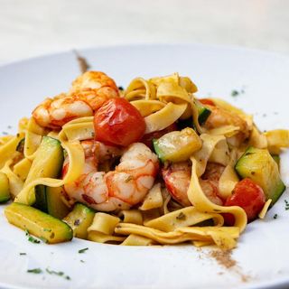 Tagliatelle Gamberi e Zucchine