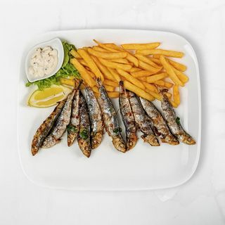 Srdele na gradele  s krumpir salatom