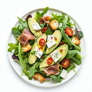 Ensalada De Aguacate Con Queso Fresco