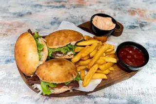 Triple mini burger