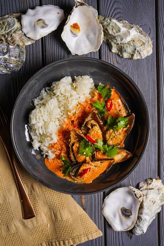 Рис с мидиями по-тайски (350г)