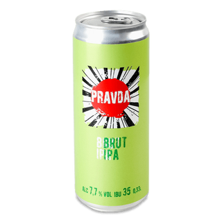 Пиво Правда Brut IPA світле нефільтроване з/б (0,33л)