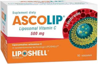 Liposomalna witamina C 500mg Liposomal Vitamin C 30 saszetek po 5g o smaku wiśni AscoLip