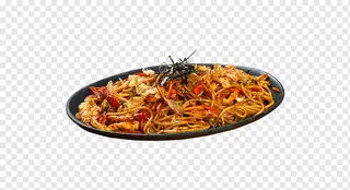 Fideo de arroz pollo