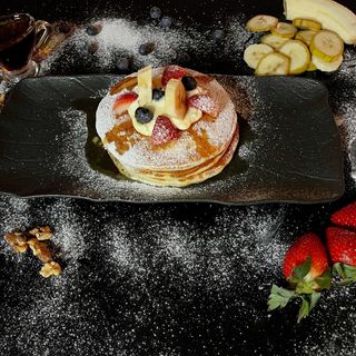 American pancakes cu sirop de artar 