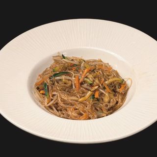 164. Spaghetti di soia con verdure