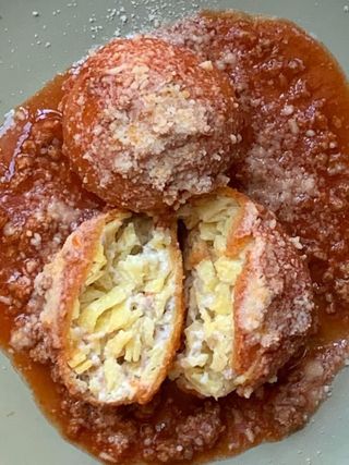 Tagliatelle fritte specialità della casa