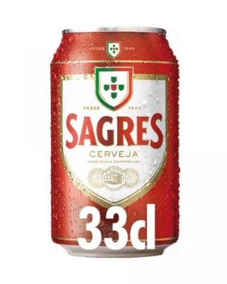 Cerveja Sagres Lata 33cl