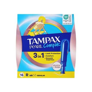Tampões c/Aplicador Pearl Compak Regular - Tampax 16un