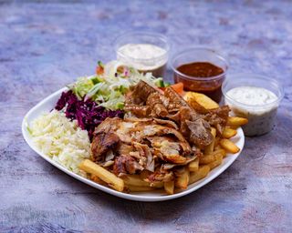 Doner na talerzu mały