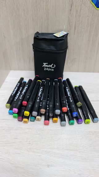 Touch Маркеры 24 Цвета В Черном Тканевом Чехле