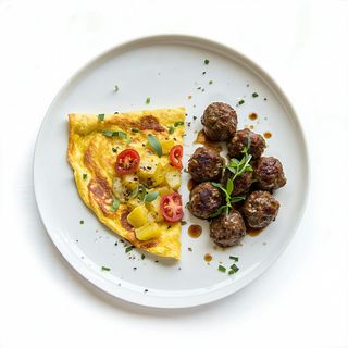 Tortilla Patata+Albondigas
