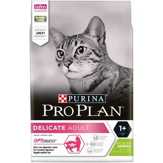 Purina Pro Plan Delicate 1+ - Сухий корм для котів із чутливим травленням з ягням