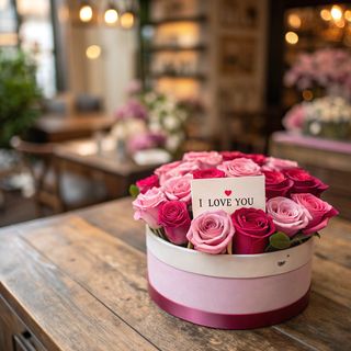 Coffret 'i Love You' - 23 Roses Roses