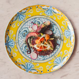 Caracatiță cu fenicul și sparanghel