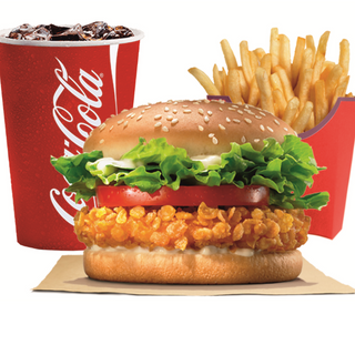 Menu hamburger crispy