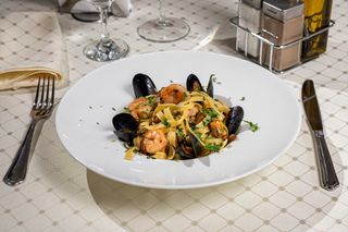 Tagliatelle cu fructe de mare 