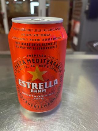 Estrella Damm Cerveza Lata 33cl