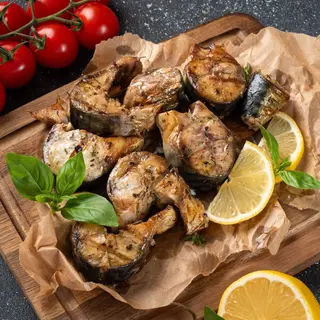 Шашлик зі скумбрії на мангалі (200г)