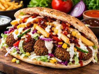 Panino falafel