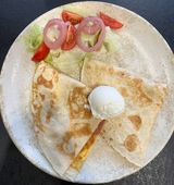 Omlet u tortilji sa pršutom