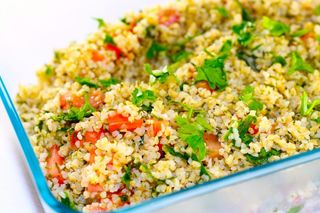 Bulgur  cu legume.