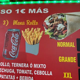 Menú Rollo (Grande)