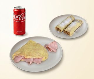 Combo 2 (Slana palačinka, slatka palačinka & Coca Cola 0.33l)
