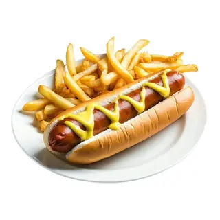 Perrito Caliente Especial Con Cebolla Frita