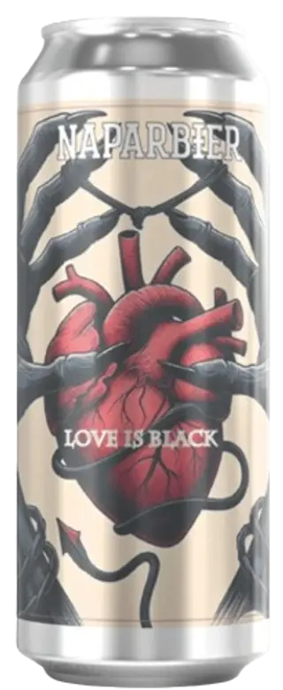 Love Is Black Naparbier Lata 44 cl.