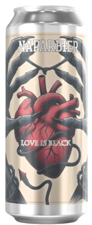 Love Is Black Naparbier Lata 44 cl.