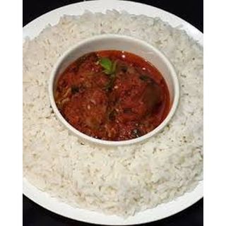 White Rice with Stew