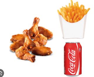Menú Alitas de pollo 